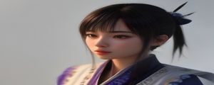 同人动漫创作工具教程封面，展示Blender软件界面与3D角色渲染过程，技术教程风格